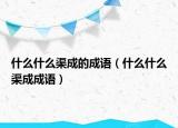 什么什么渠成的成語（什么什么渠成成語）