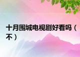 十月圍城電視劇好看嗎（不）