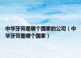 中華牙膏是哪個(gè)國家的公司（中華牙膏是哪個(gè)國家）