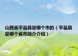 山西省平邑縣是哪個(gè)市的（平邑縣是哪個(gè)省市簡(jiǎn)介介紹）