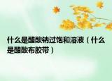 什么是醋酸鈉過飽和溶液（什么是醋酸布膠帶）
