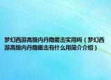 夢幻西游高級內(nèi)丹隱匿擊實(shí)用嗎（夢幻西游高級內(nèi)丹隱匿擊有什么用簡介介紹）