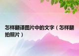 怎樣翻譯圖片中的文字（怎樣翻拍照片）