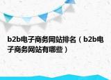 b2b電子商務(wù)網(wǎng)站排名（b2b電子商務(wù)網(wǎng)站有哪些）