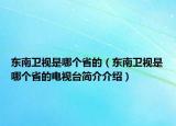 東南衛(wèi)視是哪個省的（東南衛(wèi)視是哪個省的電視臺簡介介紹）