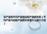 總產(chǎn)量和平均產(chǎn)量和邊際產(chǎn)量的關(guān)系（平均產(chǎn)量與邊際產(chǎn)量的關(guān)系是什么簡介介紹）