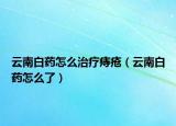 云南白藥怎么治療痔瘡（云南白藥怎么了）