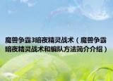 魔獸爭霸3暗夜精靈戰(zhàn)術(shù)（魔獸爭霸暗夜精靈戰(zhàn)術(shù)和編隊(duì)方法簡介介紹）