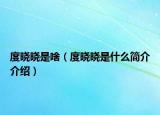 度曉曉是啥（度曉曉是什么簡介介紹）