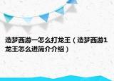 造夢(mèng)西游一怎么打龍王（造夢(mèng)西游1龍王怎么進(jìn)簡(jiǎn)介介紹）
