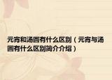 元宵和湯圓有什么區(qū)別（元宵與湯圓有什么區(qū)別簡介介紹）