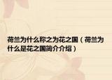荷蘭為什么稱之為花之國（荷蘭為什么是花之國簡介介紹）