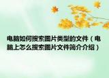 電腦如何搜索圖片類型的文件（電腦上怎么搜索圖片文件簡介介紹）