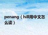 penang（hill用中文怎么讀）