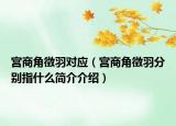 宮商角徵羽對應（宮商角徵羽分別指什么簡介介紹）