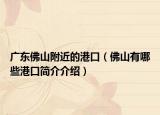 廣東佛山附近的港口（佛山有哪些港口簡介介紹）