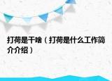 打荷是干啥（打荷是什么工作簡介介紹）