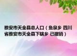 雅安市天全縣總人口（魚泉鄉(xiāng) 四川省雅安市天全縣下轄鄉(xiāng) 已撤銷）
