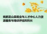 姚鵬巫山縣就業(yè)與人才中心人力資源服務(wù)與培訓(xùn)評(píng)估科科長(zhǎng)