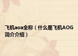 飛機aoa全稱（什么是飛機AOG簡介介紹）