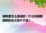 熔斷是怎么造成的（什么叫熔斷 熔斷的含義簡(jiǎn)介介紹）