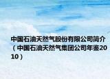 中國(guó)石油天然氣股份有限公司簡(jiǎn)介（中國(guó)石油天然氣集團(tuán)公司年鑒2010）