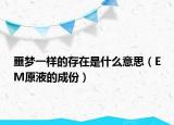 噩夢一樣的存在是什么意思（EM原液的成份）