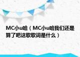MC小u哈（MC小u哈我們還是算了吧這歌歌詞是什么）