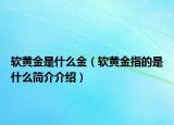 軟黃金是什么金（軟黃金指的是什么簡介介紹）