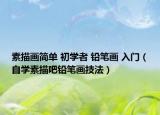 素描畫簡單 初學者 鉛筆畫 入門（自學素描吧鉛筆畫技法）
