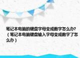 筆記本電腦的鍵盤字母變成數(shù)字怎么辦?（筆記本電腦鍵盤輸入字母變成數(shù)字了怎么辦）