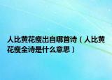 人比黃花瘦出自哪首詩（人比黃花瘦全詩是什么意思）