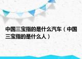 中國(guó)三寶指的是什么汽車（中國(guó)三寶指的是什么人）