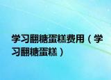 學(xué)習(xí)翻糖蛋糕費(fèi)用（學(xué)習(xí)翻糖蛋糕）