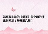鄭嘉穎主演的《拳王》每個周的播出時間是（每天播幾集）