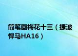 簡筆畫梅花十三（捷波悍馬HA16）