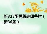 新327平邑段走哪些村（新36條）