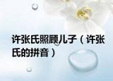 許張氏照顧兒子（許張氏的拼音）