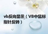 vb反向顯示（VB中鼠標指針反轉）