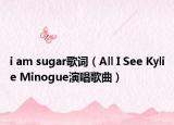 i am sugar歌詞（All I See Kylie Minogue演唱歌曲）