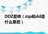 DDZ是啥（zzp和dd是什么意思）