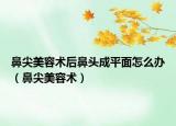 鼻尖美容術(shù)后鼻頭成平面怎么辦（鼻尖美容術(shù)）