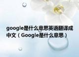 google是什么意思英語翻譯成中文（Google是什么意思）