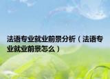 法語專業(yè)就業(yè)前景分析（法語專業(yè)就業(yè)前景怎么）