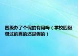 四級辦了個假的有用嗎（學(xué)校四級包過的真的還是假的）
