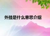 外掛是什么意思介紹