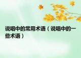 說唱中的常用術(shù)語（說唱中的一些術(shù)語）