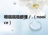 嗯哦哦哦都懂／.（nooice）