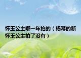 懷玉公主哪一年拍的（楊冪的新懷玉公主拍了沒有）