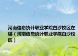 河南信息統(tǒng)計(jì)職業(yè)學(xué)院白沙校區(qū)在哪（河南信息統(tǒng)計(jì)職業(yè)學(xué)院白沙校區(qū)）